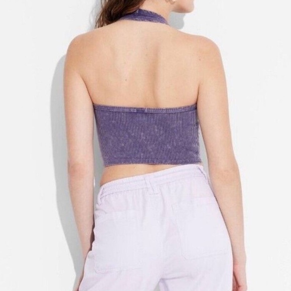 Women's Ribbed Halter Top - Wild Fable - Picture 3 of 3